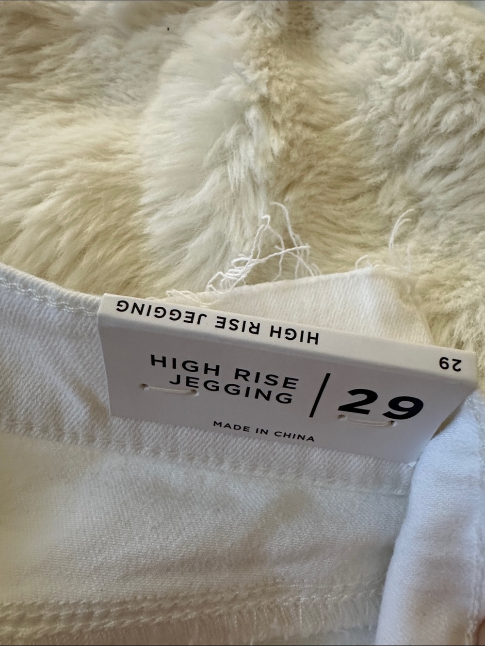High-Rise White Women's Denim Jeans - Picture 3 of 3